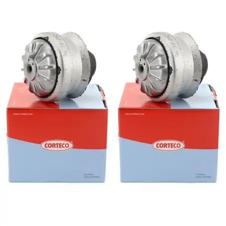2x CORTECO Motorlager Hydrolager f&uuml;r MERCEDES 190 W201 W124 vorne 1242401917