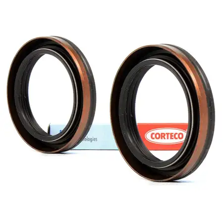 2x CORTECO Wellendichtring Simmering Antriebswelle Differential f&uuml;r FORD MAZDA