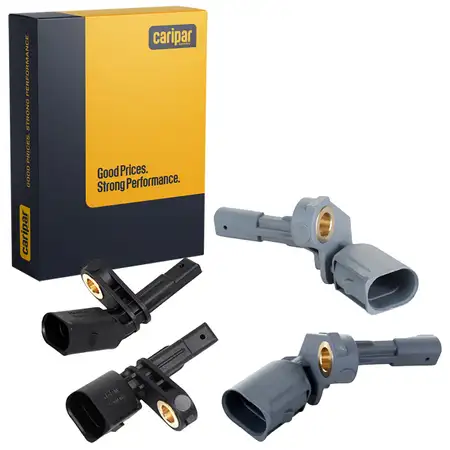 4x CARIPAR ABS Sensor Raddrehzahl f&uuml;r VW Passat B7 Sharan Tiguan Touran 8U vorne + hinten