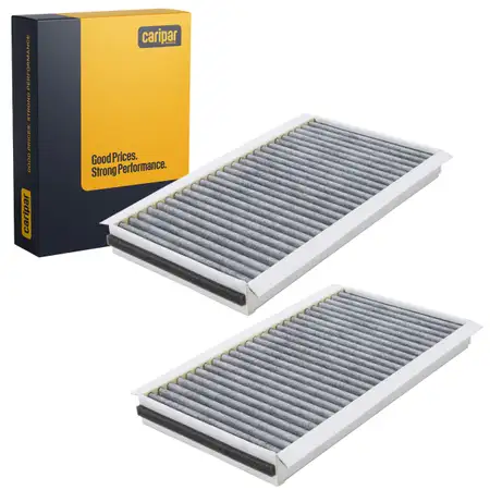 2x CARIPAR Innenraumfilter Aktivkohle f&uuml;r BMW 5er E60 E61 6er E63 E64 64319171858