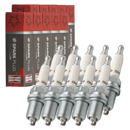 10x CHAMPION OE136/T10 RC8PYP Z&uuml;ndkerze f&uuml;r AUDI RS6 quattro C6 580 PS