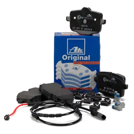 ATE Original Bremsbel&auml;ge + Warnsensor f&uuml;r BMW 5er F11 Touring 535i 550i 518-M550d hinten