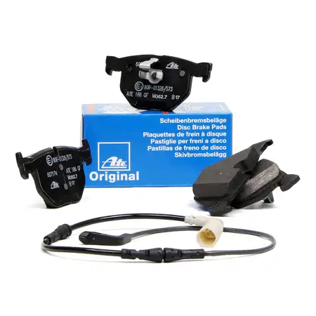 ATE Original Bremsbel&auml;ge + Sensor f&uuml;r BMW 5er E60 520-530i 520-530d 6er E63 630i hinten
