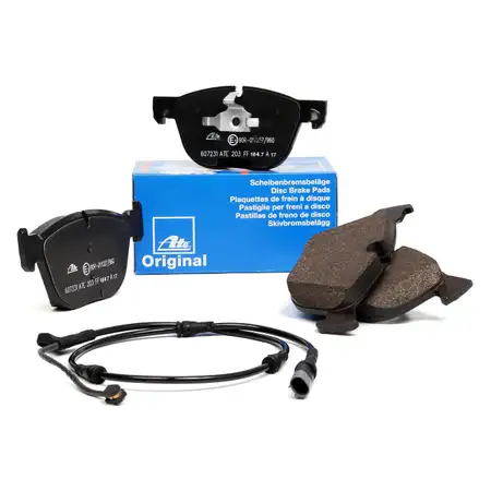 ATE Original Bremsbel&auml;ge + Warnkontaktsensor f&uuml;r BMW X5 E70 F15 X6 E71 E72 F16 vorne
