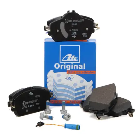 ATE Original Brake Pads + Wear Sensor for Mercedes C-Class W205 and E-Class (Front)