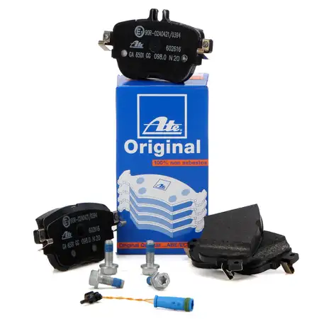 ATE Original Brake Pads + Warning Contact Sensor for Mercedes E-Class W213 S218 CLS (Rear)