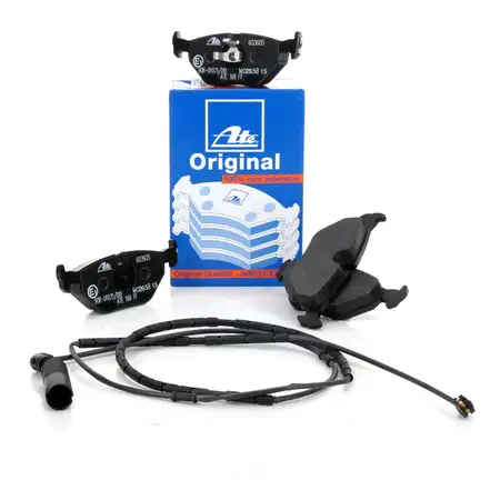 ATE Original Bremsbel&auml;ge + Warnkontaktsensor f&uuml;r BMW 3er E46 316-328i 318d 320d hinten