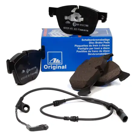 ATE Original Bremsbel&auml;ge + Warnkontaktsensor f&uuml;r BMW X5 E70 30i 3.0d X6 E71 35i 35d vorne