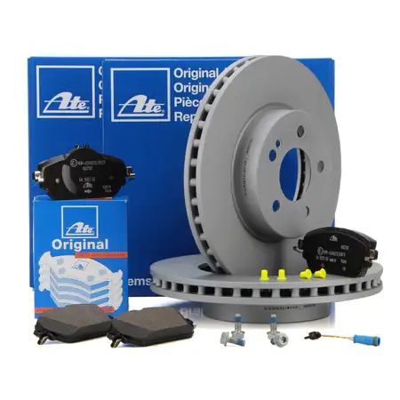 ATE Bremsscheiben + Bremsbel&auml;ge + Wako f&uuml;r MERCEDES W205 S205 W213 S213 vorne