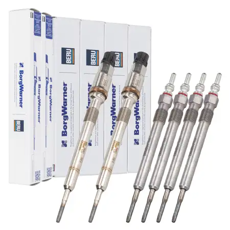 6x BERU Drucksensor + Gl&uuml;hkerze Set f&uuml;r AUDI A4 B8 Q7 4L 4M VW Touareg 7L 7P 3.0 TDI