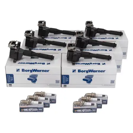 6x BERU Z&uuml;ndspule + 6x Z&uuml;ndkerze f&uuml;r BMW 3er E36 320-328i 5er E39 520-528i 7er E38 M50 M52