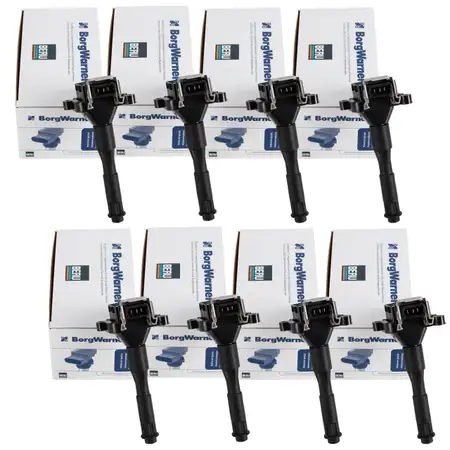 8x BERU ZS302 Ignition Coil for BMW E39 535i, 540i, M5, E38, E31, 840Ci, X5, E53, Z8, M62 (Part No. 12131703825)