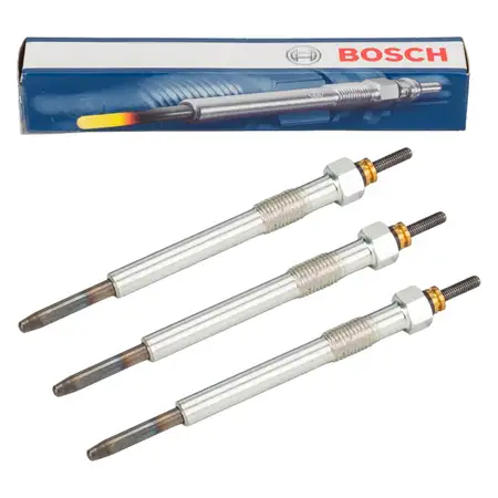 3x BOSCH GLP227 DURATERM Gl&uuml;hkerze f&uuml;r HYUNDAI i10 1 i20 1 KIA Picanto 1 Rio 3 1.1 CRDi