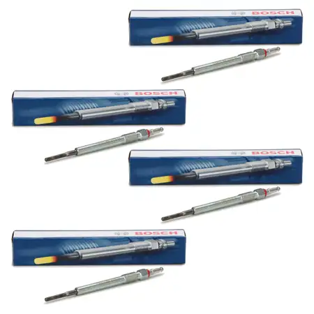 4x BOSCH 0250403002 Gl&uuml;hkerze f&uuml;r VW Golf 5 Passat B6 Touran AUDI A3 8P A4 B7 A6 2.0 TDI