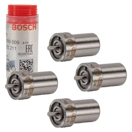 4x BOSCH 0434250009 Einspritzd&uuml;se Zapfend&uuml;se f&uuml;r MERCEDES MAN NISSAN DEUTZ STEYER KHD