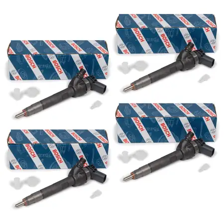 4x BOSCH 0445110616 Fuel Injector for BMW X3 F25 18d 30d N47 136/143/190 hp