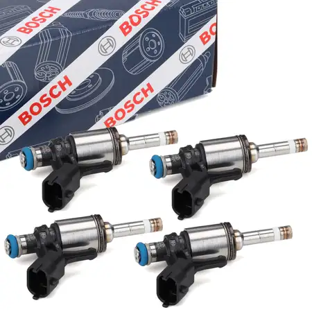 4x BOSCH 0261500494 Einspritzventil f&uuml;r BMW 1er F20 F21 3er F30 F31 N13 MINI N14 N18