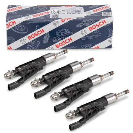 4x BOSCH 0261500541 Einspritzventil f&uuml;r BMW F20 F21 F30-34 F32-36 G30 G31 X1 X2 X3 X4 B48