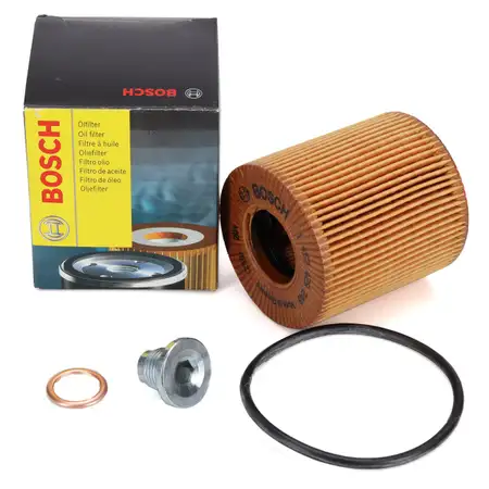 BOSCH 1457429249 &Ouml;lfilter + Schraube f&uuml;r PEUGEOT 3008 Hybrid 224/299 PS ab 10.2019
