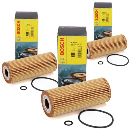 3x BOSCH 1457429122 &Ouml;lfilter f&uuml;r MERCEDES W202 W203 W124 W210 W463 W163 W140 1041800109