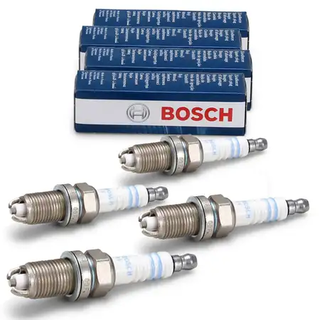 4x BOSCH FLR8LDCU+ Z&uuml;ndkerze f&uuml;r OPEL Corsa A B C 1.2-1.8 Zafira A 1.8-2.0