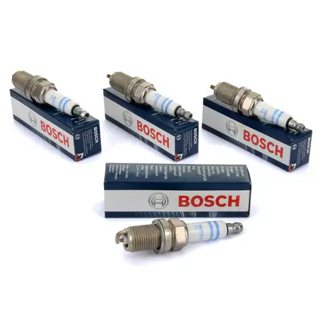4x BOSCH FR7DE2 0242235797 Z&uuml;ndkerze f&uuml;r AUDI A3 8P Leon Octavia 2 Golf 5 Passat 2.0 FSI
