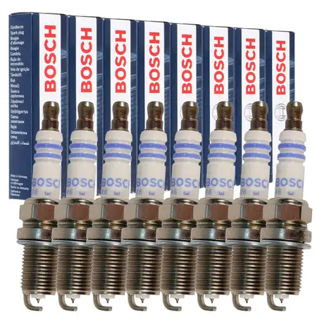 8x BOSCH FR8DPP33+ 0242230500 Z&uuml;ndkerze f&uuml;r MERCEDES W140 400-60 AMG M119 004159190326