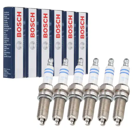 6x BOSCH YR7MPP33 0242135509 Z&uuml;ndkerze f&uuml;r MERCEDES W203 W204 W211 W212 W221 M272 M276