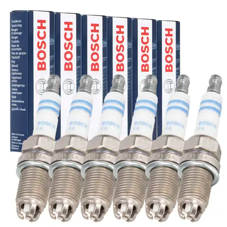 6x BOSCH 0242229799 FR8KTC+ Z&uuml;ndkerze f&uuml;r MERCEDES W140 S280 300 SE R129 280 320 M104