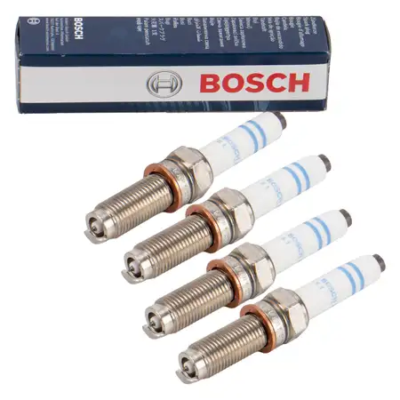 4x BOSCH YA5NII3320 Z&uuml;ndkerze f&uuml;r VW Golf 7 8 Passat B8 Polo 6 Tiguan A1 A3 Q2 1.5 TSI