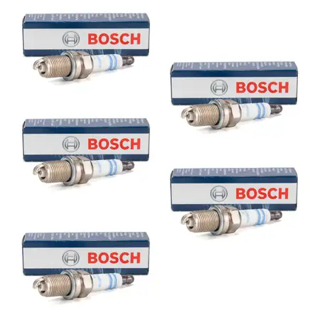 5x BOSCH 0242236571 FR7KI332S CNG LPG GAS Z&uuml;ndkerze f&uuml;r SEAT Toledo 1 VW Bora 2.3 V5 150