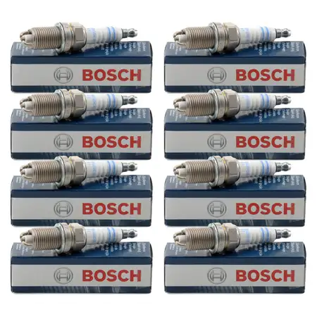 8x BOSCH FR7LDC+ 0242235668 Z&uuml;ndkerze f&uuml;r BMW 5er E34 E39 7er E32 E38 8er E31 M60 M62