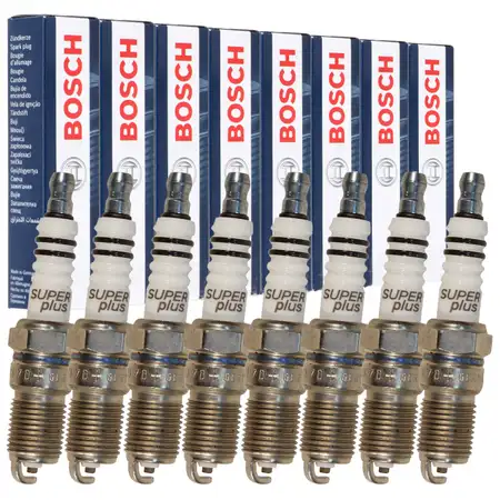 8x BOSCH HR7DC+ 0242235661 Spark Plug for CHEVROLET Camaro, Corvette, Impala 5.7