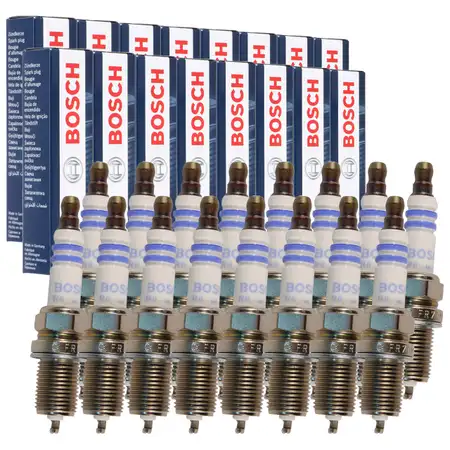 16x BOSCH FR7KPP33U+ 0242236544 Z&uuml;ndkerze f&uuml;r MERCEDES W202 S203 A209 R171 55AMG M113