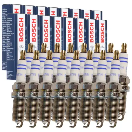 16x BOSCH FR6MPP332 0242240619 Z&uuml;ndkerze f&uuml;r MERCEDES W211 W463 W220 R199 R230 55 AMG M113