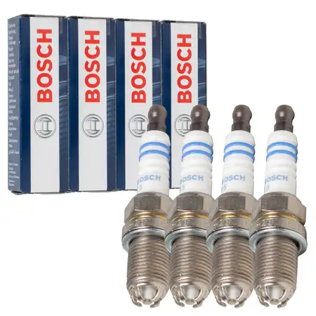 4x BOSCH 0242235748 FGR7DQE+ Z&uuml;ndkerze f&uuml;r VOLVO 850 S40 1 S70 V40 V70 1 1.6 1.8 2.0