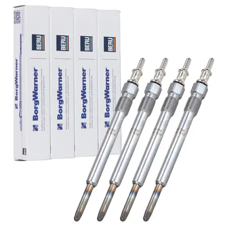 4x BERU GN003 0100226379 Gl&uuml;hkerze f&uuml;r MERCEDES W202 W203 W210 W211 OM611 OM646