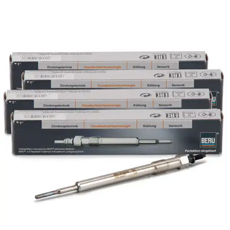 4x BERU GE122 0100266071 Gl&uuml;hkerze f&uuml;r CITROEN Jumper FORD Transit PEUGEOT 2.2 DIESEL