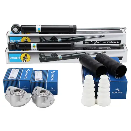 2x BILSTEIN B4 Sto&szlig;d&auml;mpfer + SACHS Staubschutz + Domlager f&uuml;r VW Passat SKODA hinten