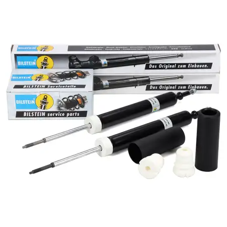 2x BILSTEIN B4 shock absorbers + B1 dust covers for BMW 1 Series E81/E87 with rear sport suspension