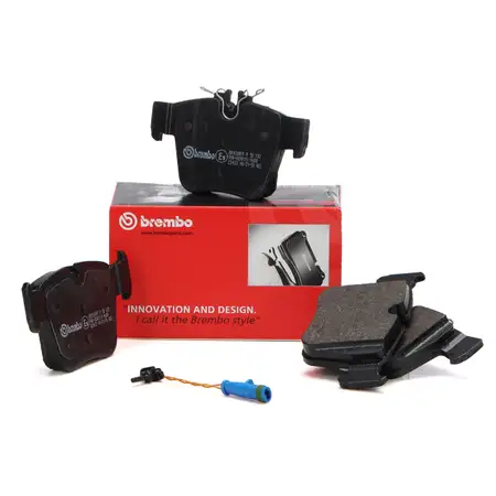 BREMBO P50133 Bremsbel&auml;ge + Wako f&uuml;r MERCEDES W205 S205 C450 C43 AMG GLC X253 C253 hinten