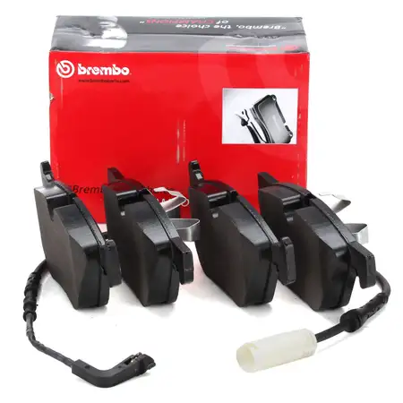BREMBO P06040 Bremsbel&auml;ge + Warnkontakt f&uuml;r BMW 1er E81-88 3er E90-93 bis 03.2010 vorne