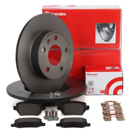BREMBO Bremsscheiben + Bel&auml;ge f&uuml;r OPEL Astra G H Combo Corsa C Zafira A B hinten