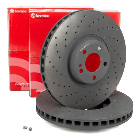 BREMBO 09.D524.13 Bremsscheiben Satz f&uuml;r MERCEDES W205 C257 N293 C/X253 vorne 0004212312