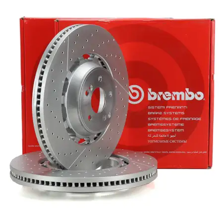 BREMBO 09.C127.33 Bremsscheiben Satz f&uuml;r MERCEDES W222 A217 C217 63/65AMG vorne 2224212612