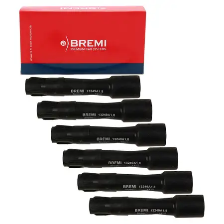6x BREMI Z&uuml;ndkerzenstecker f&uuml;r BMW E36 E46 E34 E39 E38 X5 E53 Z3 M50 M52 M54 12131730521
