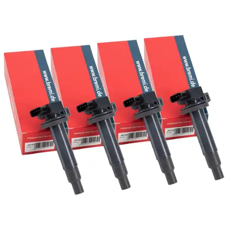 4x BREMI 20732 Z&uuml;ndspule f&uuml;r TOYOTA Auris E15 Avensis T22 Corolla E11 Rav 4 2 1.4 1.6 1.8