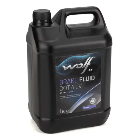 5L 5 Liter WOLF BRAKE FLUID DOT 4 LV Bremsflüssigkeit Brake ISO 4925 FMVSS 116 TL 766-Z 5L 5 Liter WOLF BRAKE FLUID DOT 4 LV Bremsflüssigkeit Brake ISO 4925 FMVSS 116 TL 766-Z