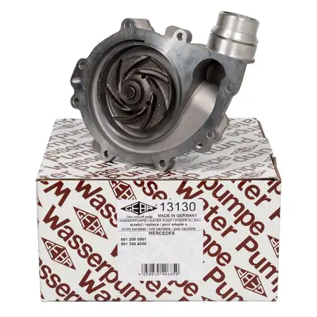 GEBA Water Pump for MERCEDES W176, W246, W242, C117, X117, X156, 180CDI, 200CDI, 220CDI