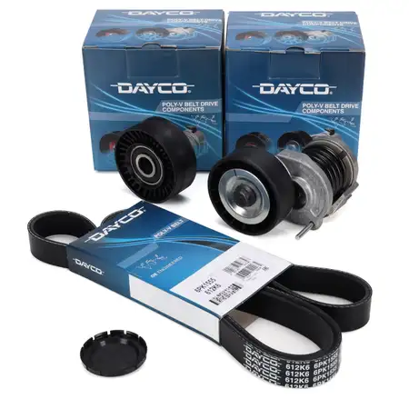 DAYCO Keilrippenriemen + Spanner + Rolle f&uuml;r VW Amarok Transporter Multivan T5 T6 2.0 TDI